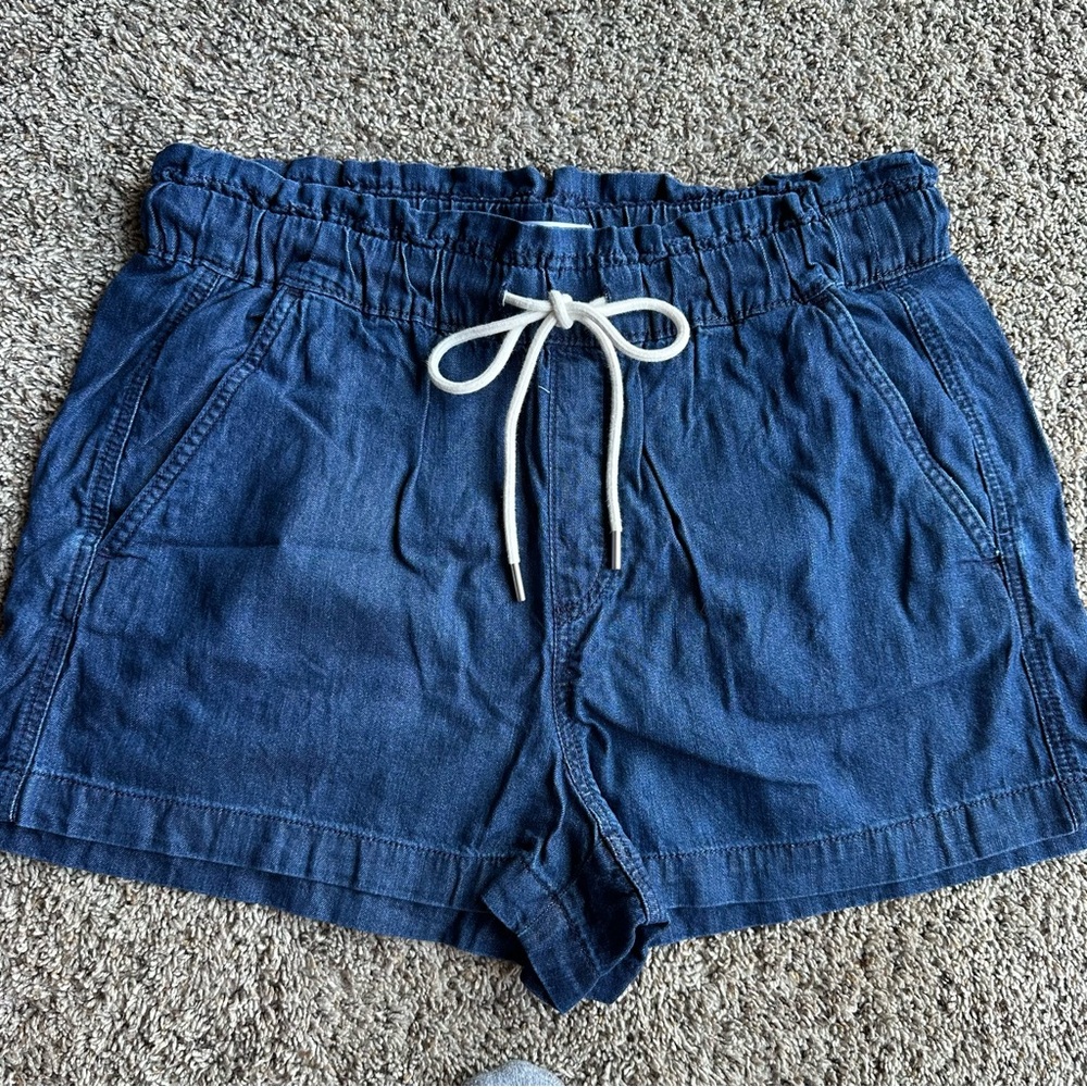 LOFT Denim Emory Shorts in Vivid Dark Indigo Wash